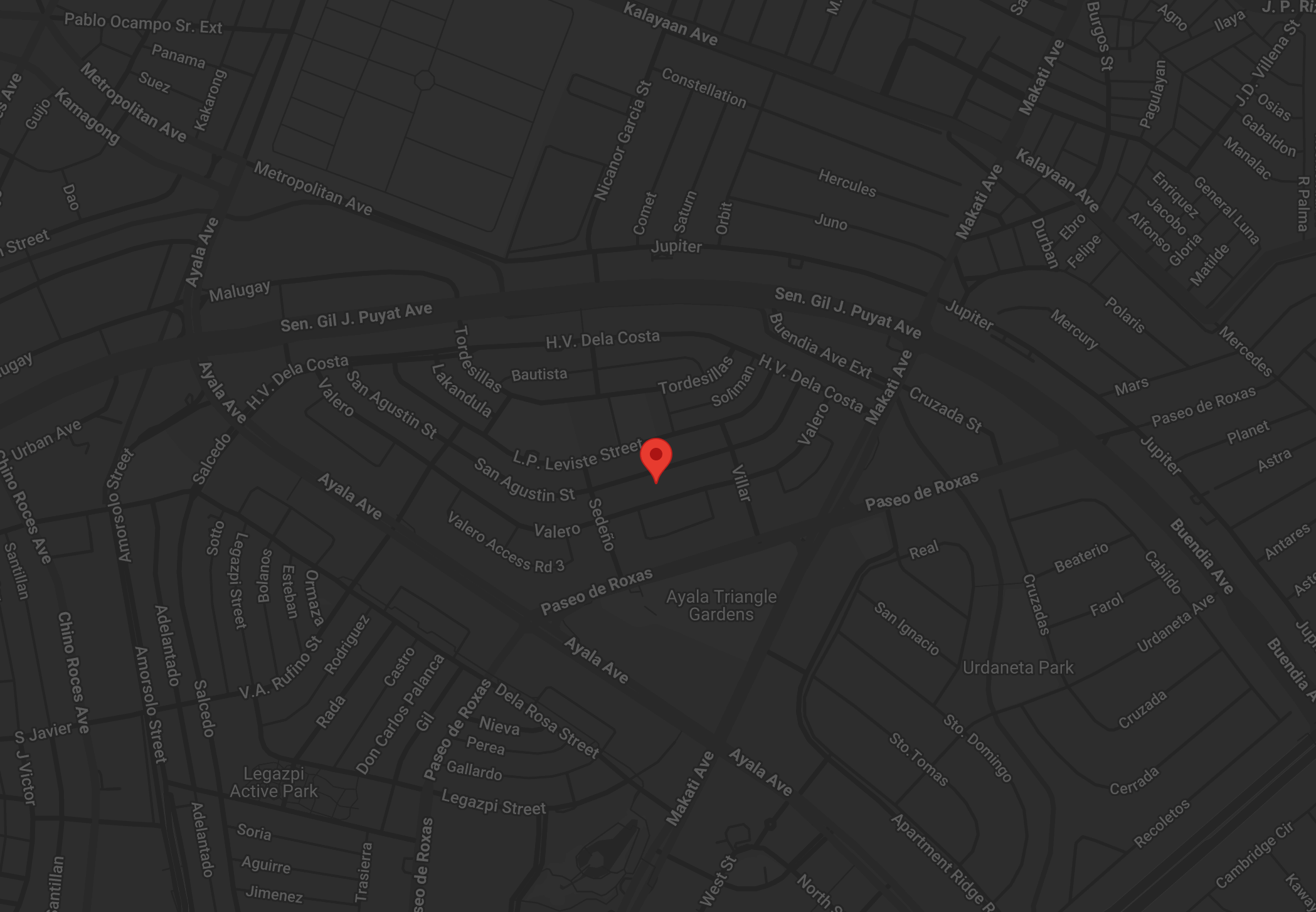 Makati city map view